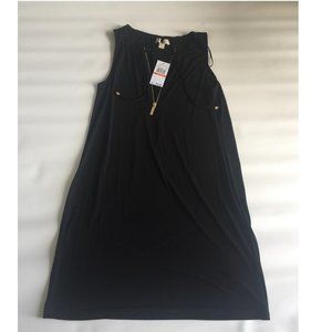 Michael Kors zip front black dress